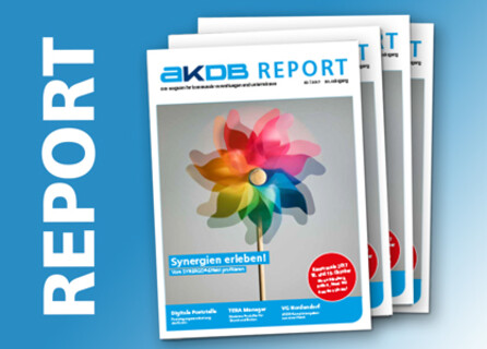 Kundenzeitschrift AKDB REPORT – das Magazin für kommunale Verwaltungen und Unternehmen