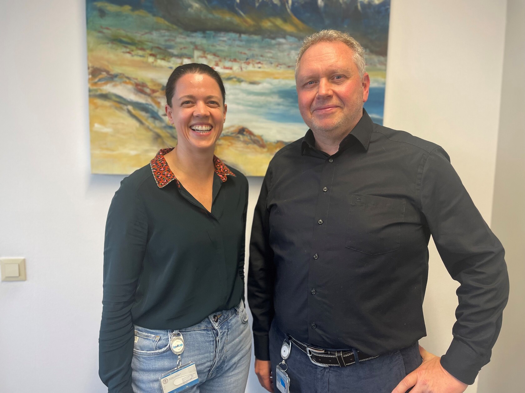 Porträtaufnahme von Karin Schöbel und Volker Müller